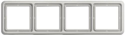 Рамка универсальная Jung CD500 4-м. светло-серый фото Рамка универсальная Jung CD500 4-м. светло-серый картинка